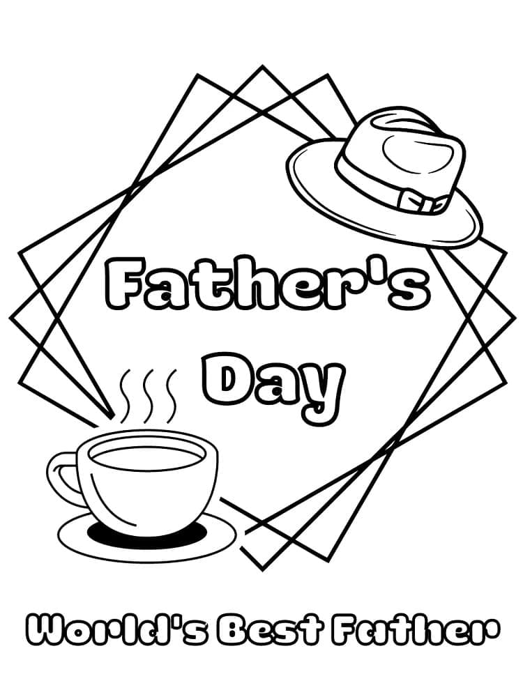 Coloriage gratuit Fête des Pères #201514 de la collection Fêtes et Célébrations à imprimer
