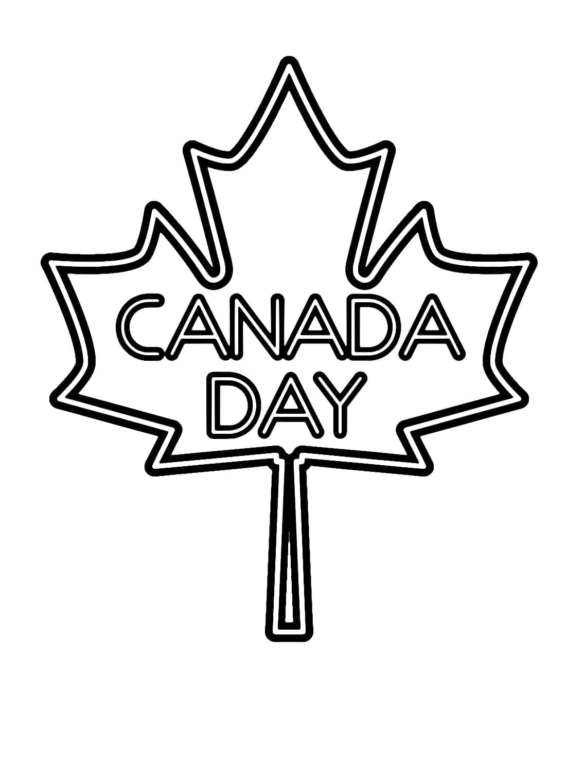 Coloriage gratuit Fête du Canada – 1 Juillet #193571 de la collection Fêtes et Célébrations à imprimer