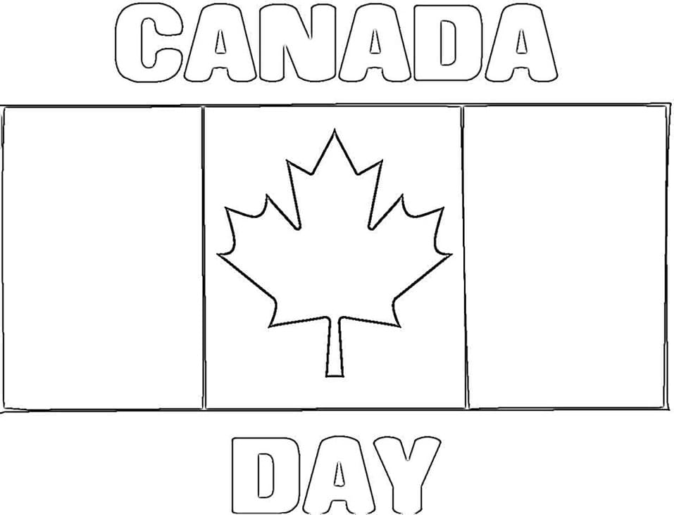 Joli coloriage Fête du Canada – 1 Juillet #193598 de la collection Fêtes et Célébrations, prêt à imprimer pour petits et grands