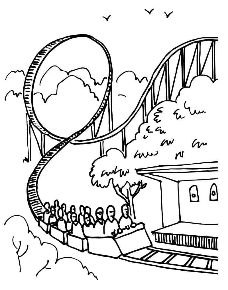 Coloriage gratuit Fête Foraine #193356 de la collection Fêtes et Célébrations à imprimer