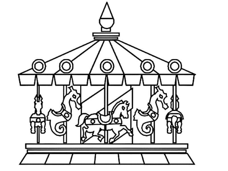 Coloriage gratuit Fête Foraine #193365 de la collection Fêtes et Célébrations à imprimer