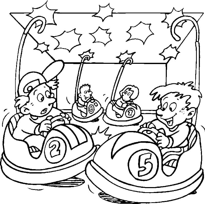 Dessin Fête Foraine #193375 à colorier de la série Fêtes et Célébrations, gratuit à télécharger et imprimer