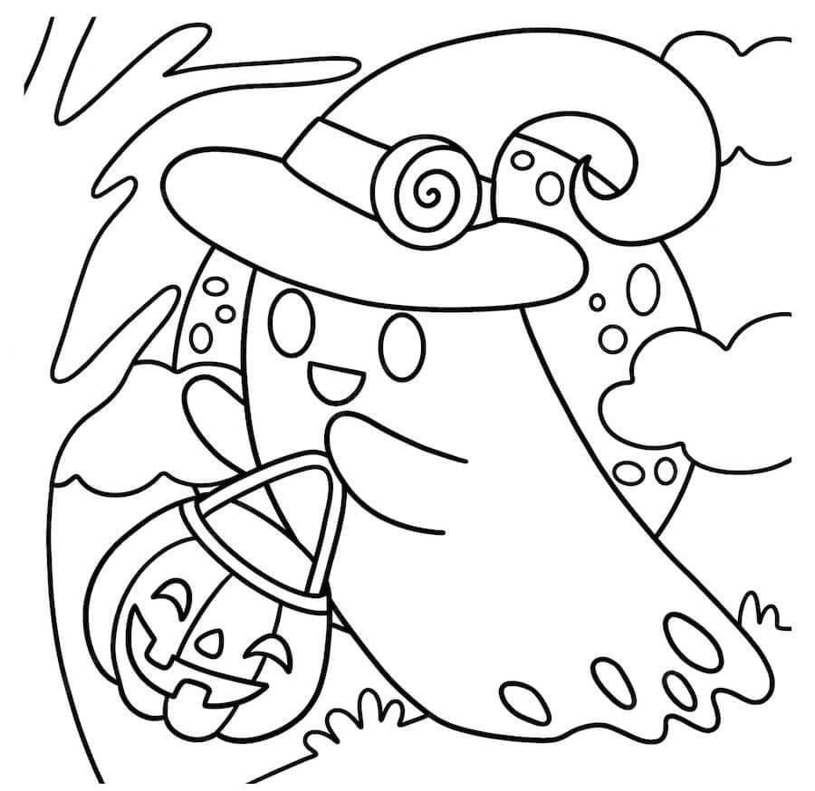 Dessin à colorier Halloween #216254 issu de la collection Fêtes et Célébrations, prêt à imprimer Dessin à colorier Halloween #216254 issu de la collection Fêtes et Célébrations, prêt à imprimer