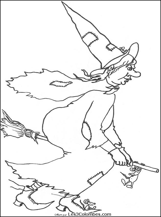 Coloriage imprimable Halloween #55378 de la collection Fêtes et Célébrations à colorier aux crayons