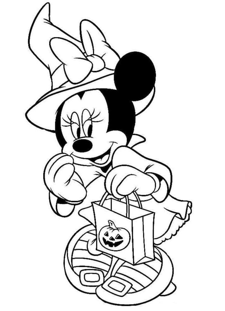 Coloriage gratuit Halloween Disney #200181 de la collection Fêtes et Célébrations à imprimer