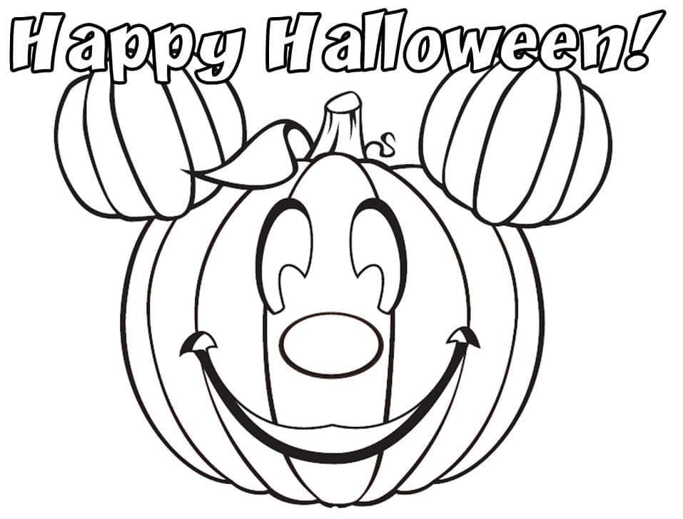 Coloriage gratuit Halloween Disney #200194 de la collection Fêtes et Célébrations à imprimer