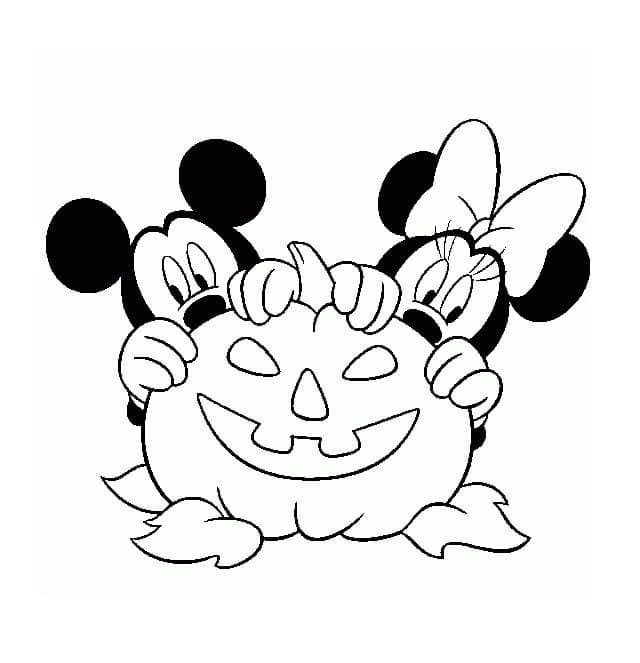 Coloriage gratuit Halloween Disney #200213 de la collection Fêtes et Célébrations à imprimer