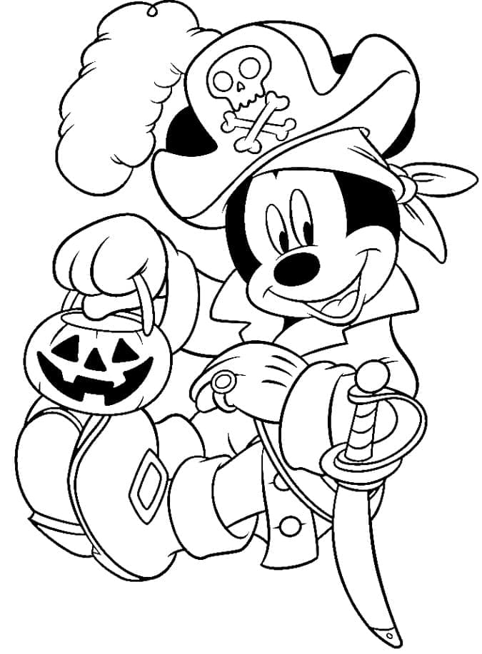 Coloriage gratuit Halloween Disney #200229 de la collection Fêtes et Célébrations à imprimer