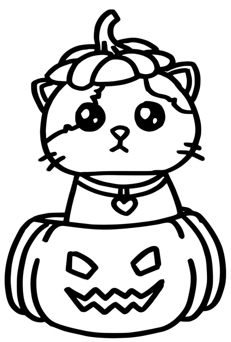 Joli coloriage Halloween Pour Petit #202048 de la collection Fêtes et Célébrations, prêt à imprimer pour petits et grands