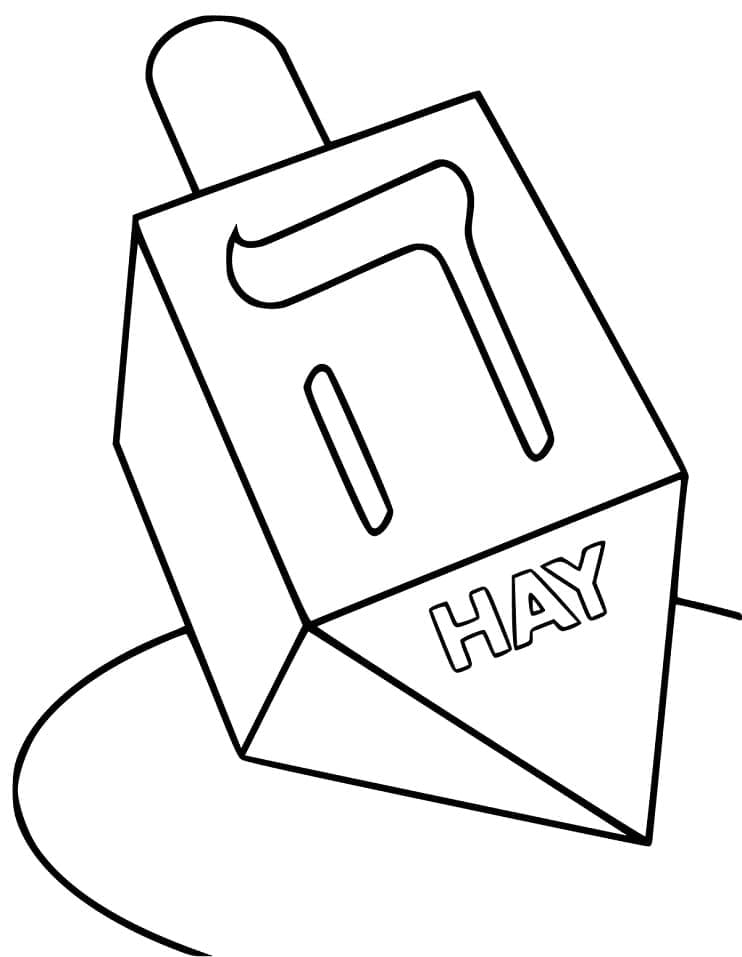 Joli coloriage Hanoucca #181078 de la collection Fêtes et Célébrations, prêt à imprimer pour petits et grands