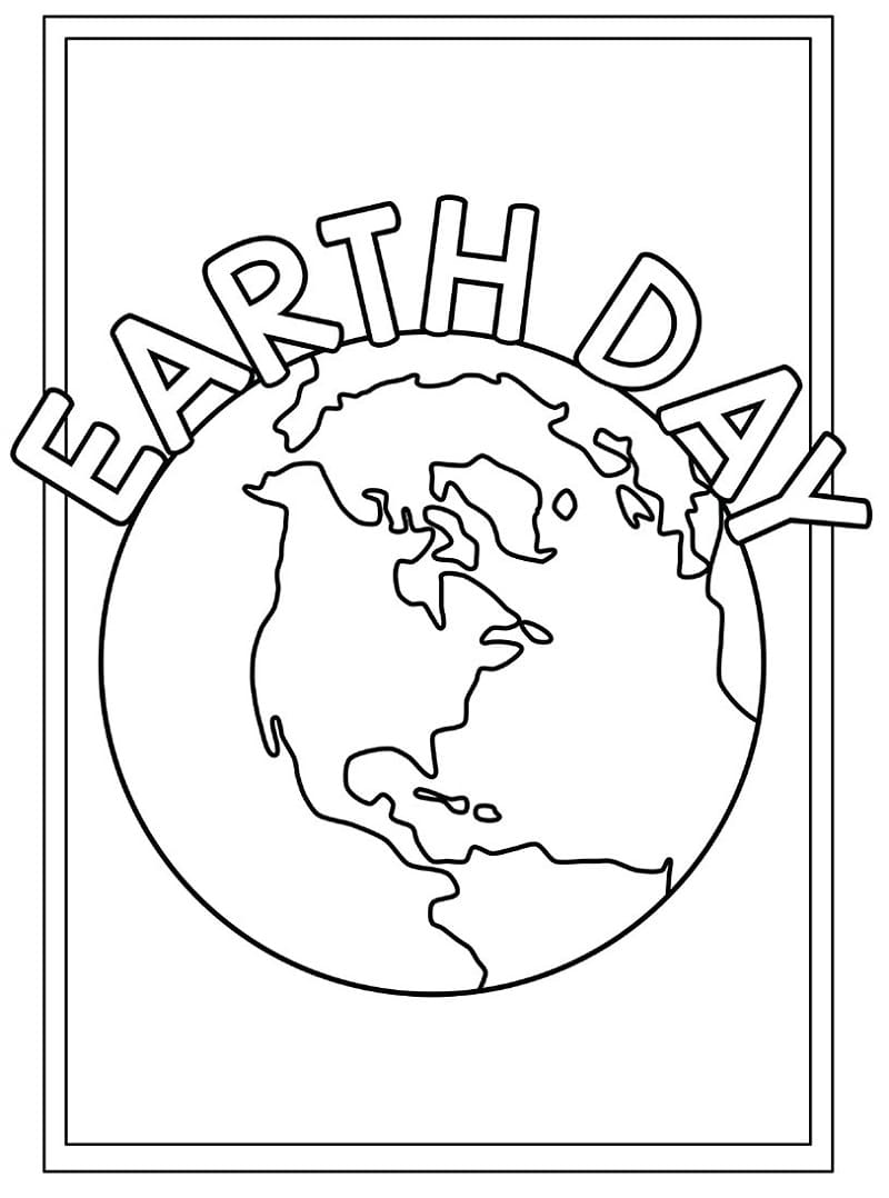 Illustration au trait Jour De La Terre #196053 de la collection Fêtes et Célébrations à colorier gratuitement