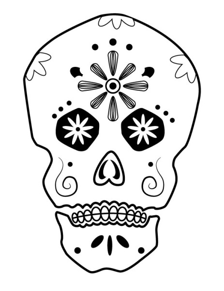 Coloriage Jour des Morts #60164 à imprimer gratuitement, extrait de la collection Fêtes et Célébrations