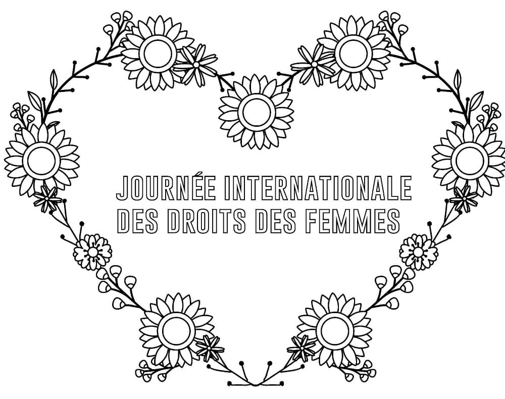Dessin à colorier: Journée Internationale de la Femme (Fêtes et Célébrations) #210986 - Coloriages à Imprimer Gratuits