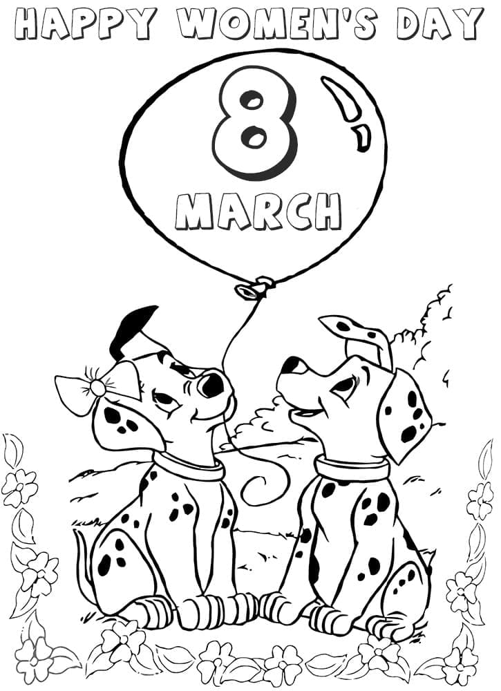 Dessin à colorier: Journée Internationale de la Femme (Fêtes et Célébrations) #211003 - Coloriages à Imprimer Gratuits