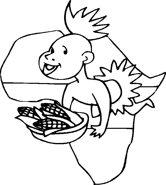 Illustration au trait Kwanzaa #60565 de la collection Fêtes et Célébrations à colorier gratuitement