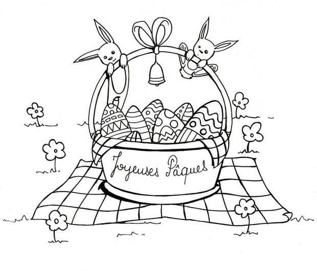 Coloriage gratuit Lundi de Pâques #181267 de la collection Fêtes et Célébrations à imprimer