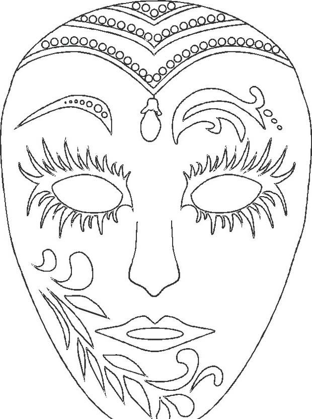 Illustration au trait Mardi Gras #60634 de la collection Fêtes et Célébrations à colorier gratuitement