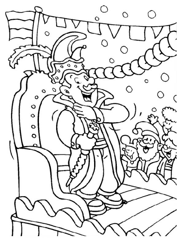 Dessin Mardi Gras #60649 à colorier de la série Fêtes et Célébrations, gratuit à télécharger et imprimer
