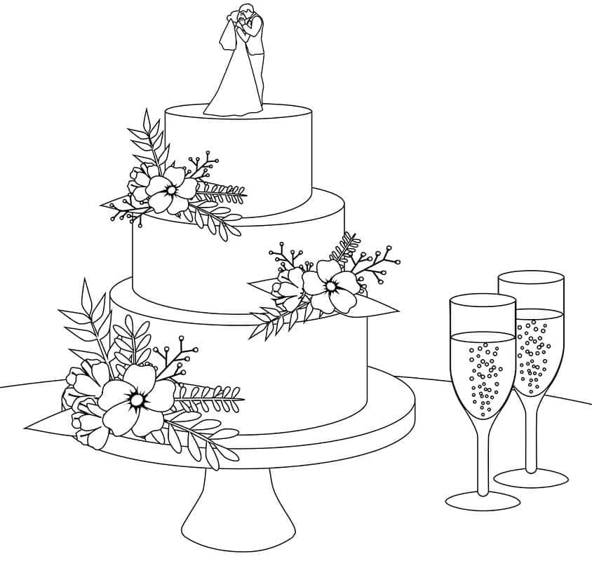 Dessin Mariage #201891 à colorier de la série Fêtes et Célébrations, gratuit à télécharger et imprimer