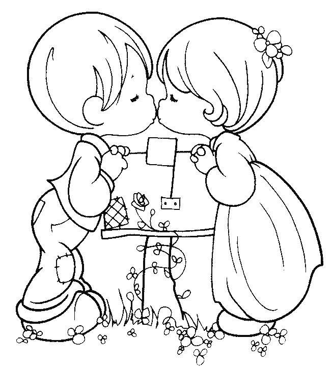 Dessin à colorier: Mariage (Fêtes et Célébrations) #55965 - Coloriages à Imprimer Gratuits