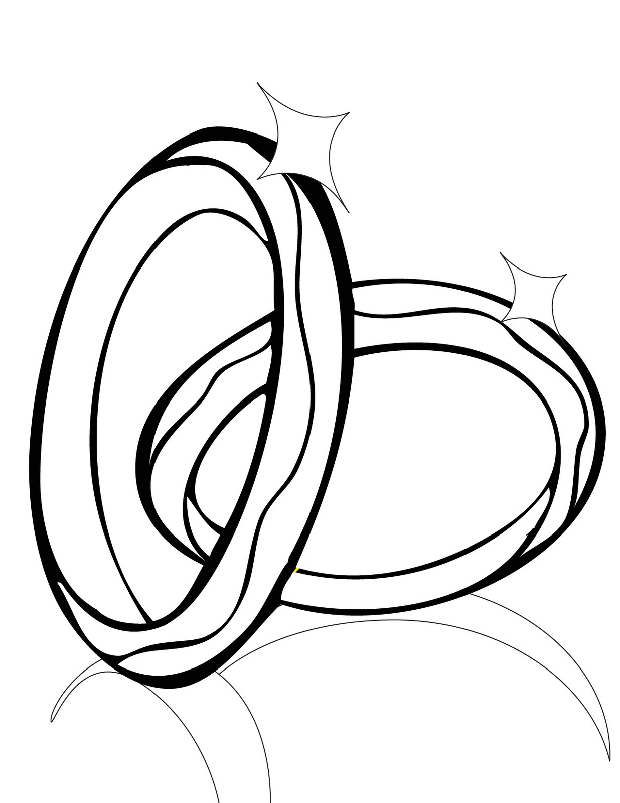 Dessin à colorier: Mariage (Fêtes et Célébrations) #55971 - Coloriages à Imprimer Gratuits