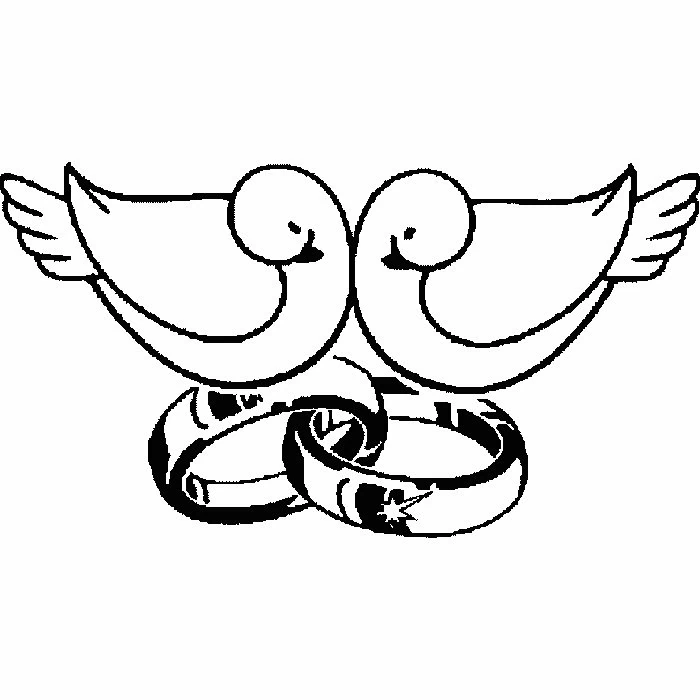 Coloriage gratuit Mariage #56054 de la collection Fêtes et Célébrations à imprimer