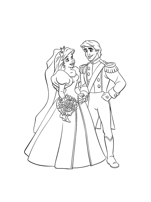 Dessin à colorier: Mariage (Fêtes et Célébrations) #56079 - Coloriages à Imprimer Gratuits