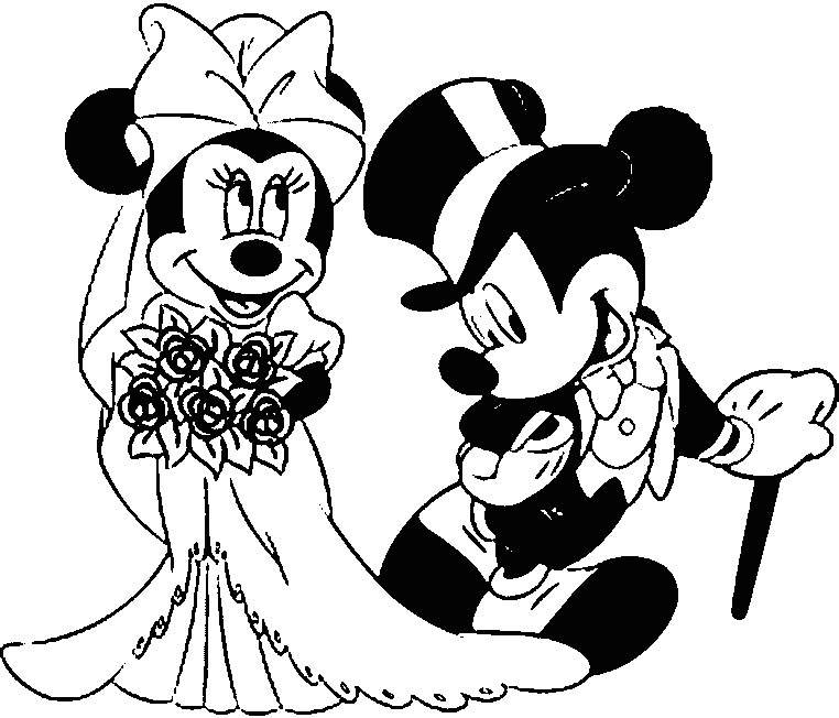 Dessin à colorier: Mariage (Fêtes et Célébrations) #56086 - Coloriages à Imprimer Gratuits