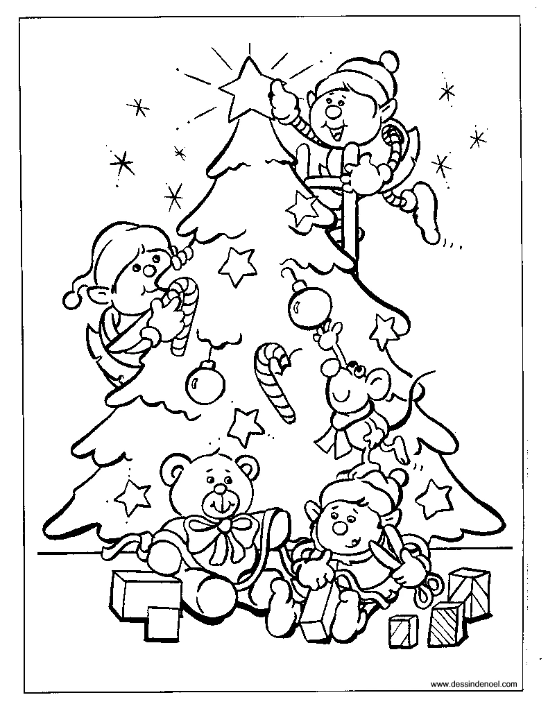 Coloriage gratuit Noël #54747 de la collection Fêtes et Célébrations à imprimer