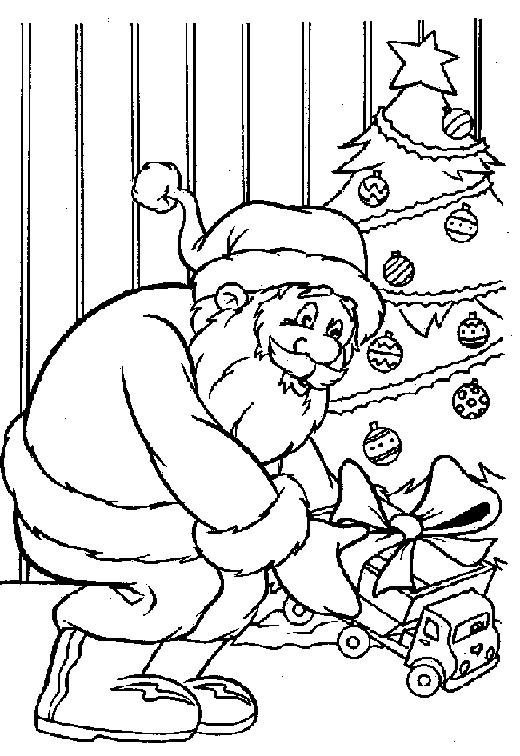 Illustration au trait Noël #54819 de la collection Fêtes et Célébrations à colorier gratuitement