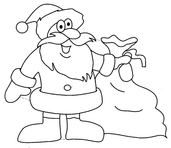 Dessin à colorier Noël #55015 issu de la collection Fêtes et Célébrations, prêt à imprimer