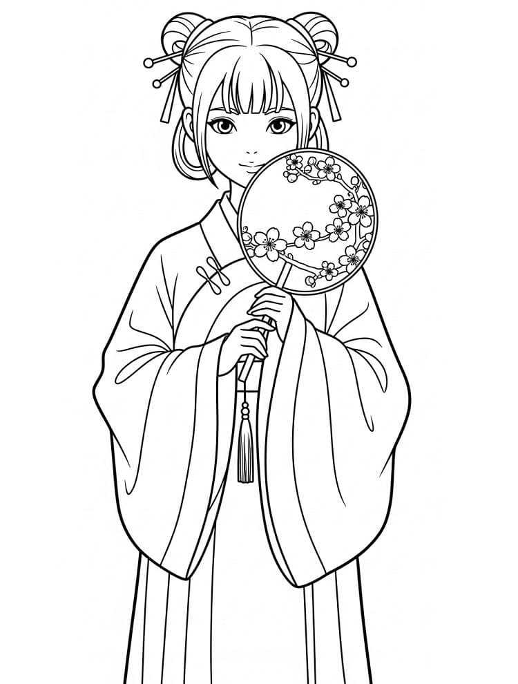 Coloriage gratuit Nouvel An Chinois #221762 de la collection Fêtes et Célébrations à imprimer