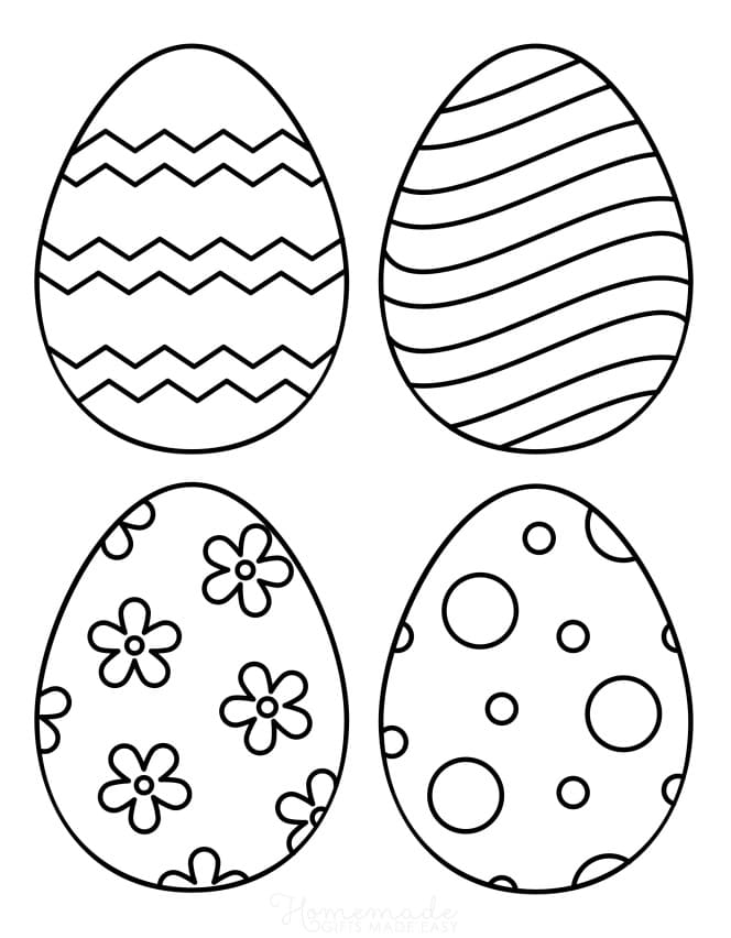 Coloriage gratuit Oeuf de Pâques #176824 de la collection Fêtes et Célébrations à imprimer