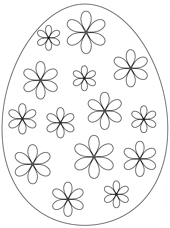 Coloriage gratuit Oeuf de Pâques #176831 de la collection Fêtes et Célébrations à imprimer