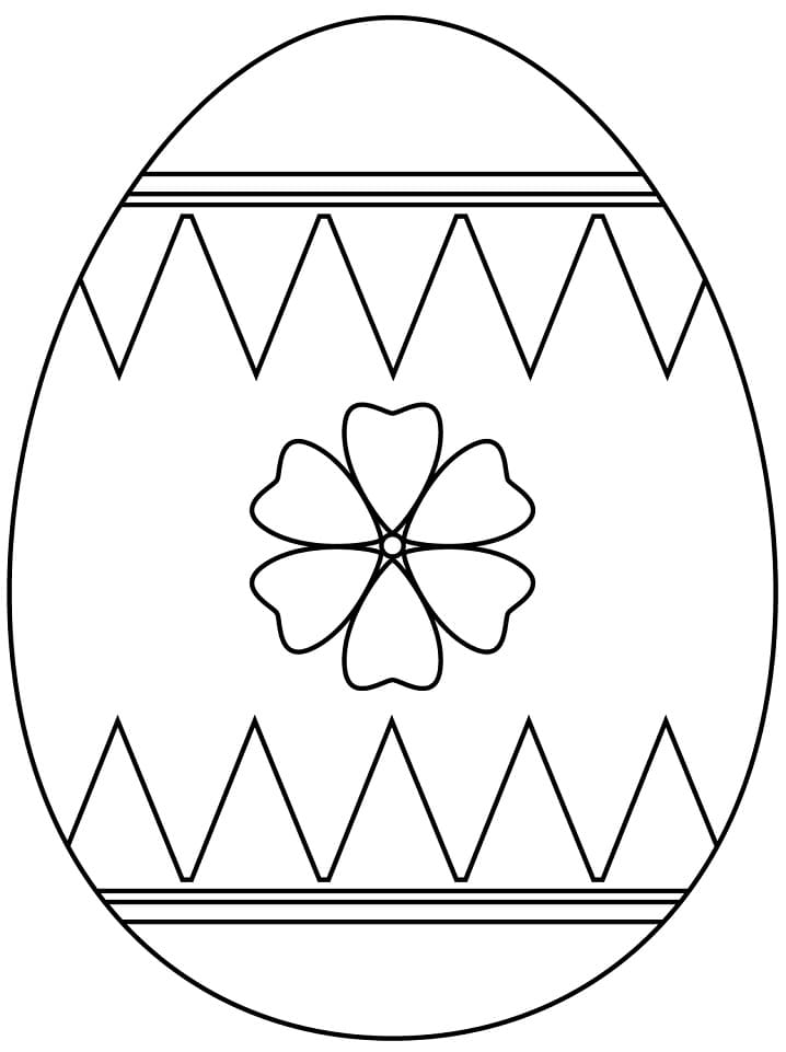 Coloriage gratuit Oeuf de Pâques #176832 de la collection Fêtes et Célébrations à imprimer