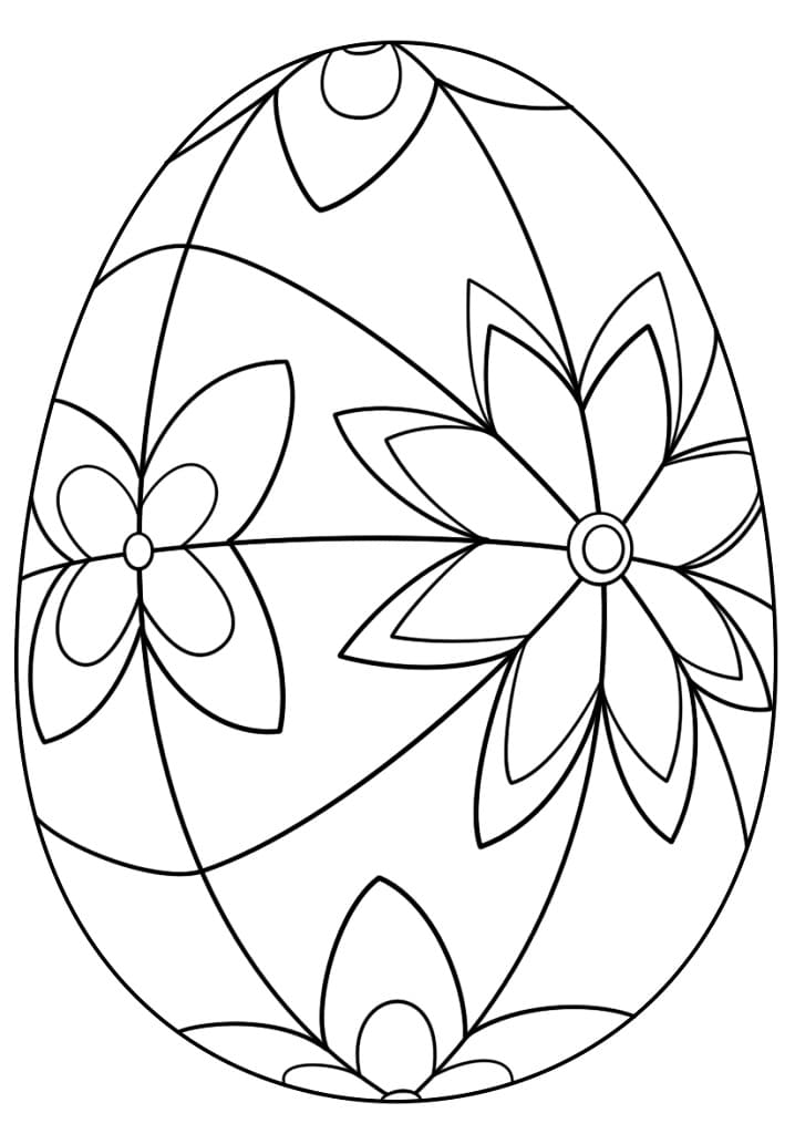 Coloriage gratuit Oeuf de Pâques #176843 de la collection Fêtes et Célébrations à imprimer