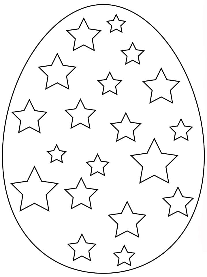 Coloriage gratuit Oeuf de Pâques #176844 de la collection Fêtes et Célébrations à imprimer