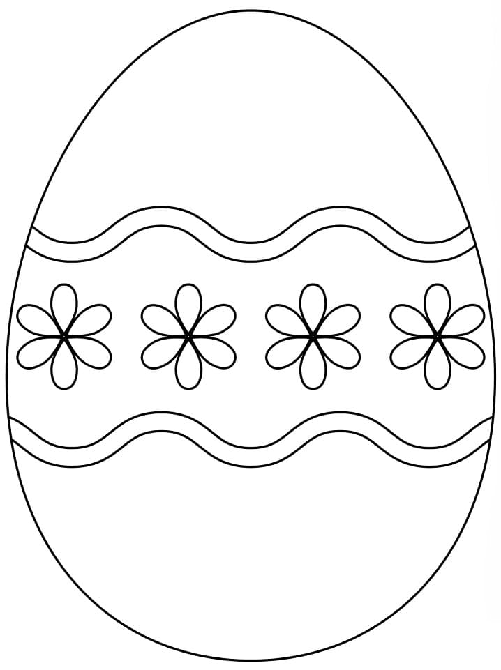 Coloriage gratuit Oeuf de Pâques #176845 de la collection Fêtes et Célébrations à imprimer