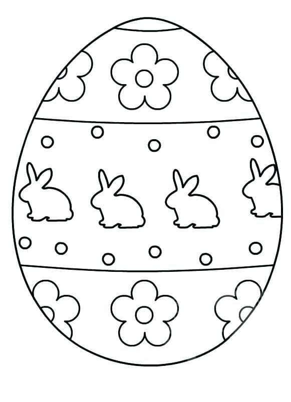 Coloriage gratuit Oeuf de Pâques #176849 de la collection Fêtes et Célébrations à imprimer