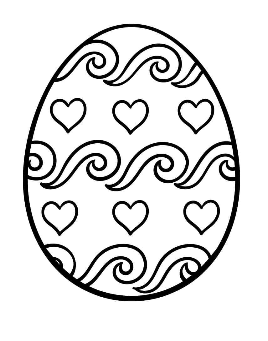 Coloriages Oeuf de Pâques (Fêtes et Célébrations) – Dessins à colorier ...