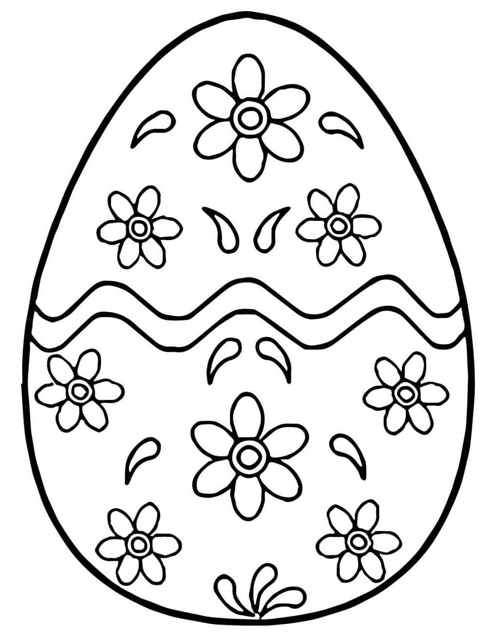 Coloriage gratuit Oeuf de Pâques #216055 de la collection Fêtes et Célébrations à imprimer