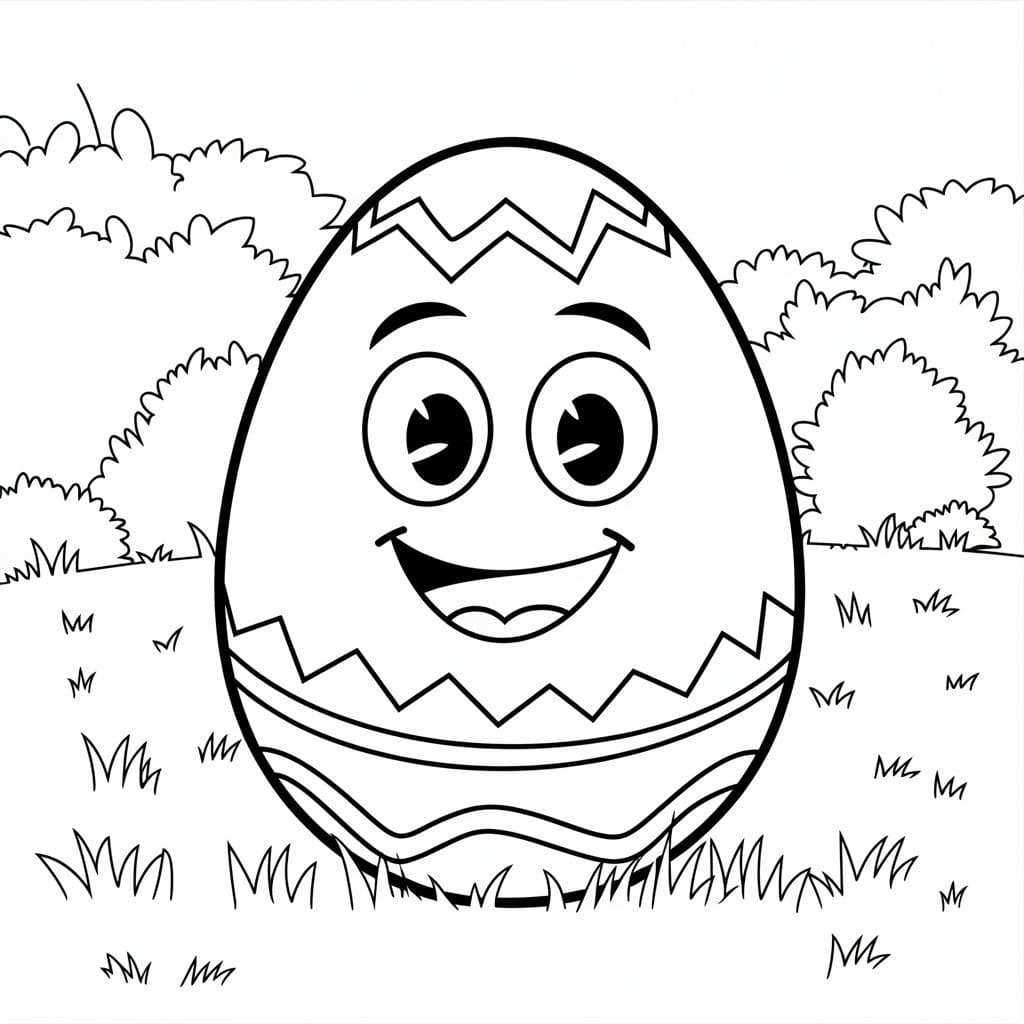 Coloriage gratuit Oeuf de Pâques #216062 de la collection Fêtes et Célébrations à imprimer