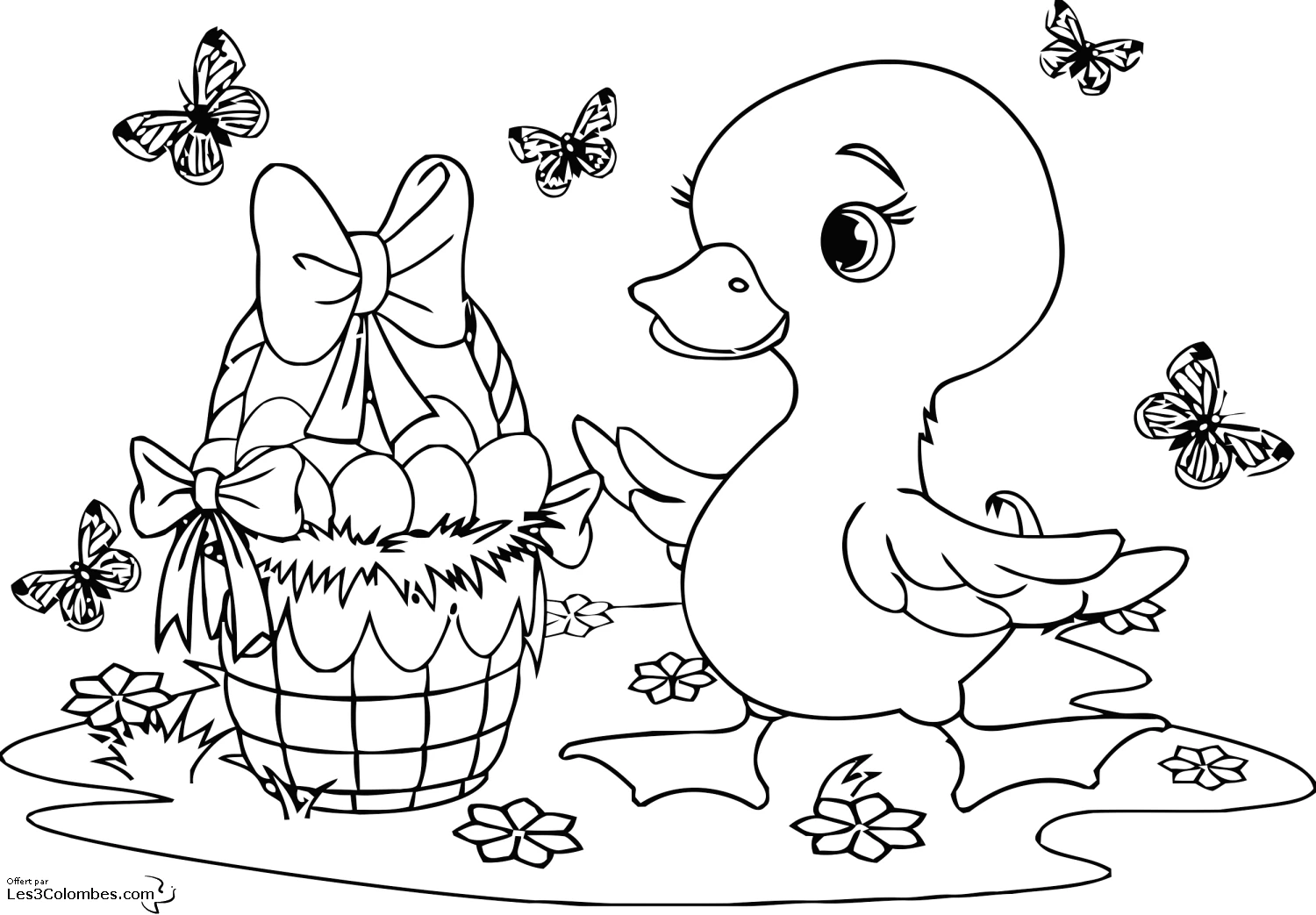Coloriage gratuit Pâques #54635 de la collection Fêtes et Célébrations à imprimer
