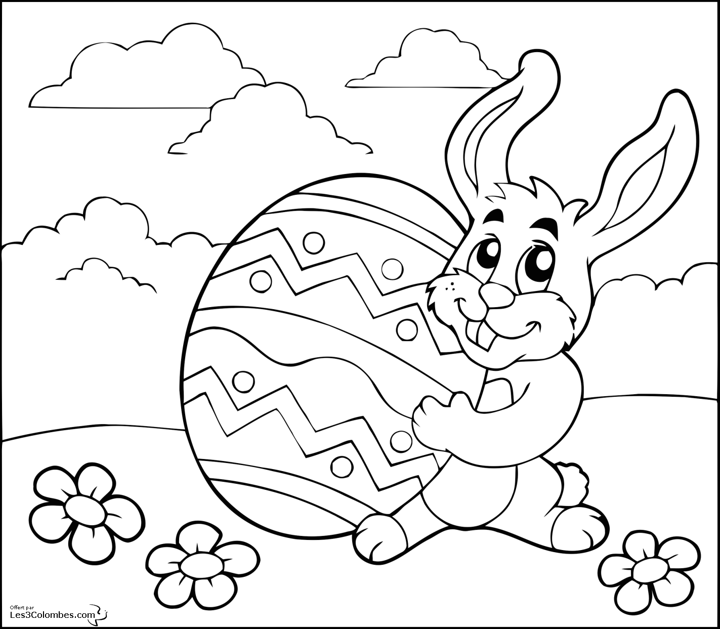 Coloriage gratuit Pâques #54669 de la collection Fêtes et Célébrations à imprimer