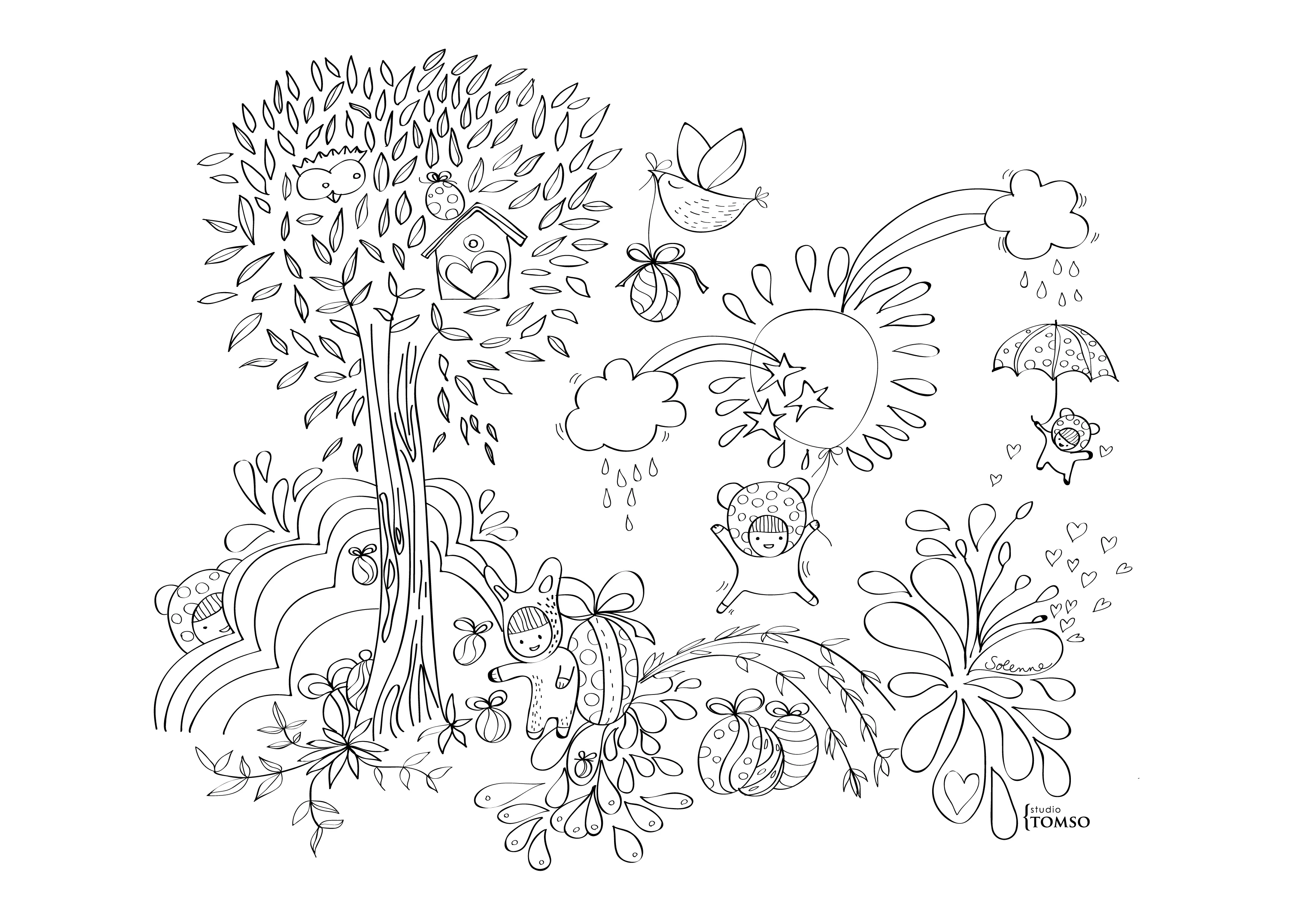 Coloriage gratuit Pâques #54696 de la collection Fêtes et Célébrations à imprimer