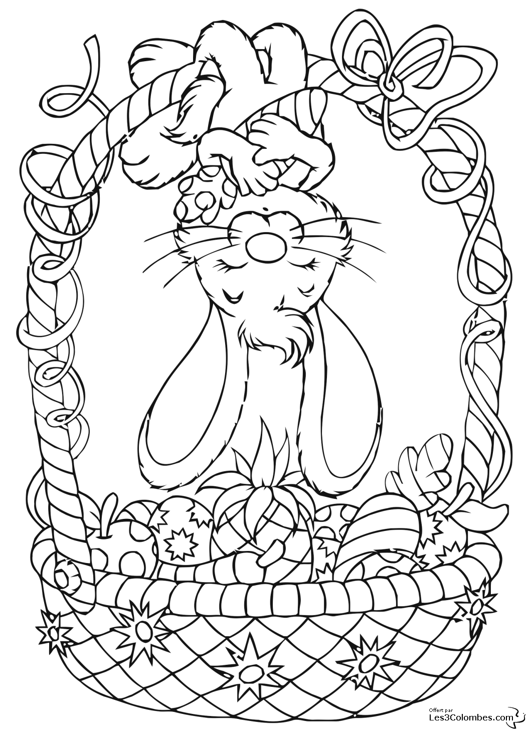 Coloriage gratuit Pâques #54707 de la collection Fêtes et Célébrations à imprimer