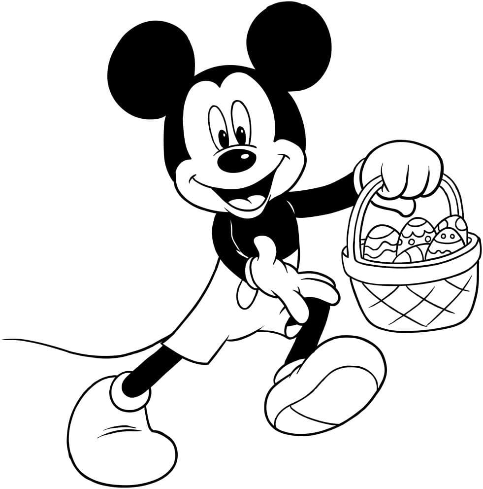 Coloriage gratuit Pâques Disney #200625 de la collection Fêtes et Célébrations à imprimer