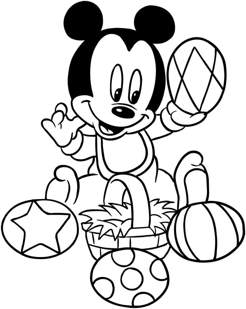 Coloriage gratuit Pâques Disney #200626 de la collection Fêtes et Célébrations à imprimer