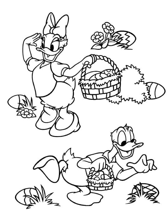 Coloriage gratuit Pâques Disney #200629 de la collection Fêtes et Célébrations à imprimer
