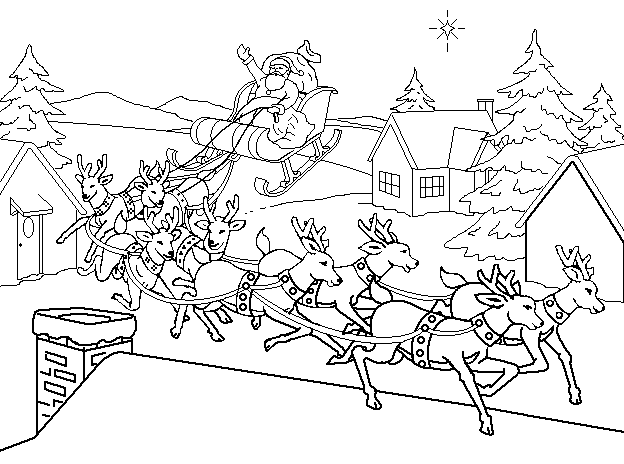 Dessin Père Noël #104698 à colorier de la série Fêtes et Célébrations, gratuit à télécharger et imprimer